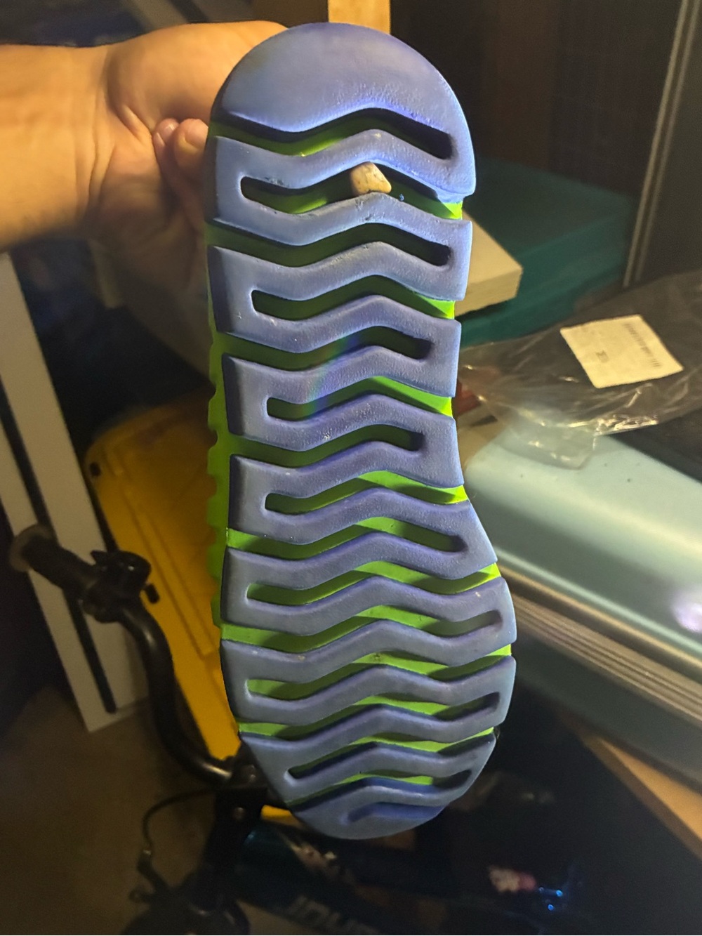Reptile Grip Non-Slip Shoe Sole Protector - Blue/Green